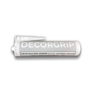 Decor Grip Adhesive For Ceiling Roses, Coving & Dado Rails (310ml Cartridge)