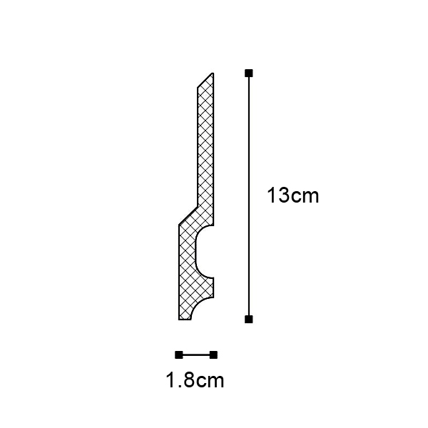 FD22 2m Skirting board - Practical & Affordable - Image 2