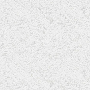 Traditional Victorian Style, Paintable Wallpaper (White)